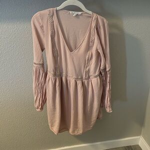 BCBGeneration Pink Long Sleeve Dress
